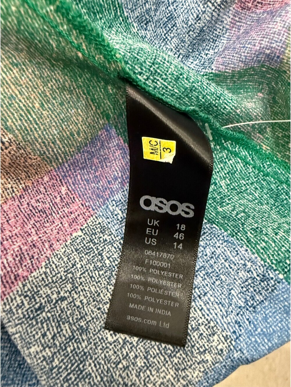 ASOS Multicolor Geometric Pattern Dress - Picture 5 of 5